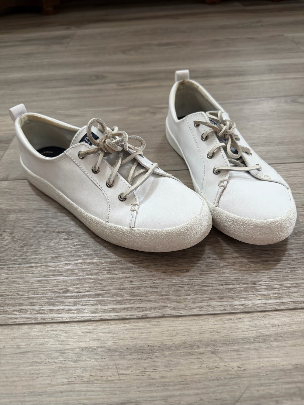 Sperry Women's White Low-Top Lace-Up Sneakers